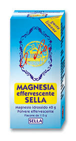 Magnesia effervescente sella 40 g  magnesio idrossido