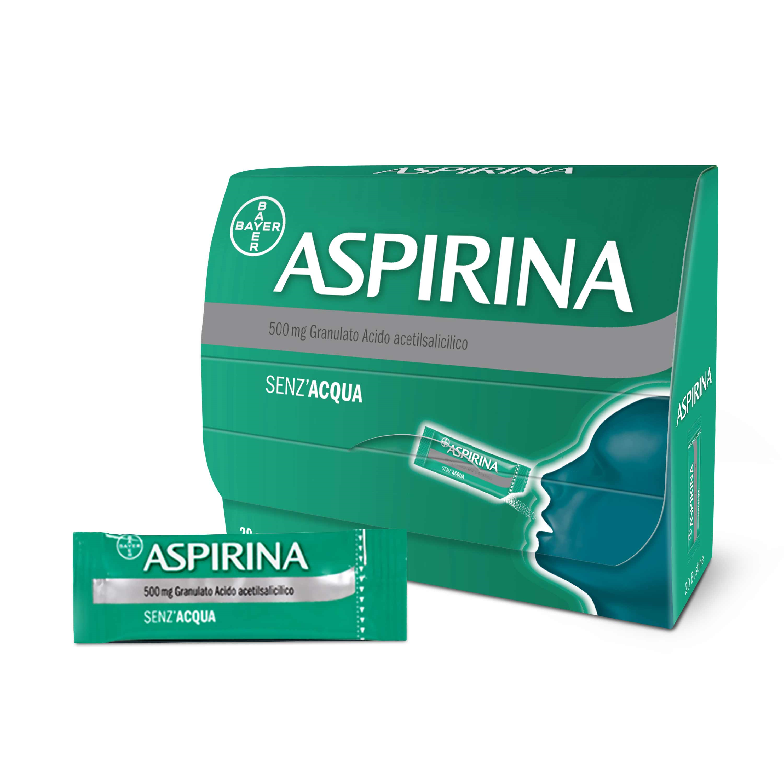Aspirina 500 mg granulato  acido acetilsalicilico