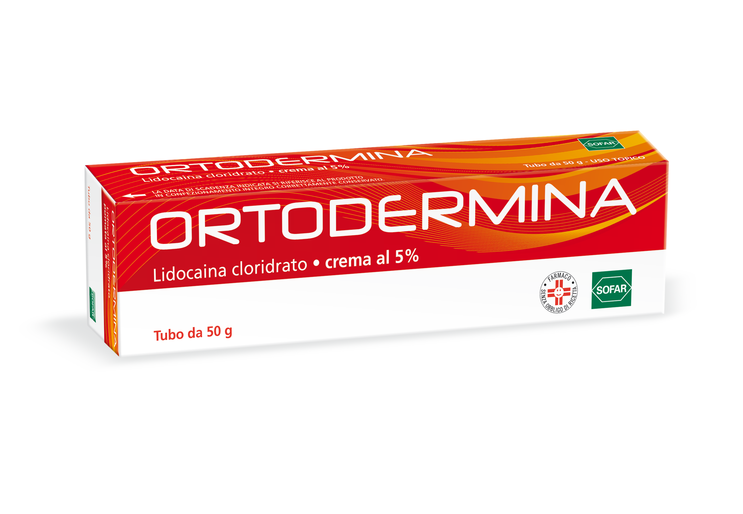 Ortodermina crema al 5%    lidocaina cloridrato