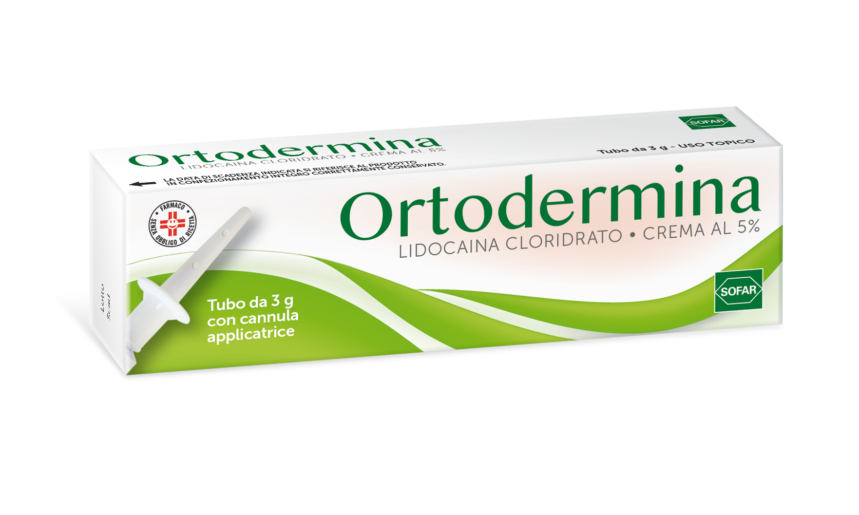 Ortodermina crema al 5%    lidocaina cloridrato