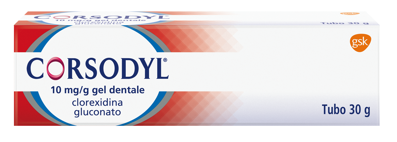 Corsodyl 10 mg/g gel dentale  clorexidina gluconato