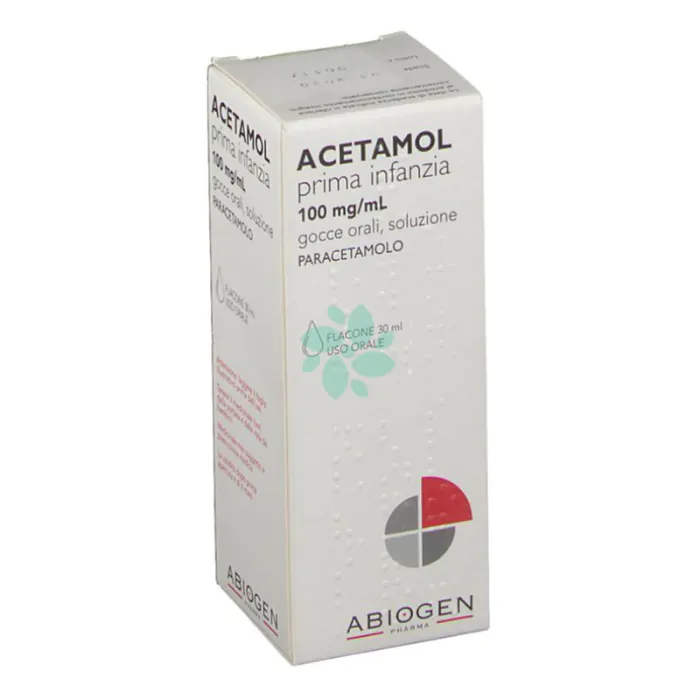 Acetamol prima infanzia 25 mg/ml sciroppo  acetamol prima infanzia 100 mg/ml gocce orali, soluzione  paracetamolo
