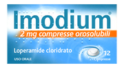 Imodium 2 mg compresse orosolubili  loperamide cloridrato