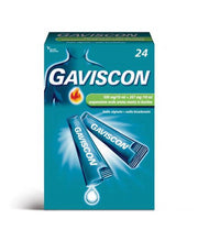 Gaviscon 500+267mg / 10ml Sospensione Orale Menta | 24 Bustine Monodose | Rapido Sollievo da Bruciore di Stomaco e Indigestione