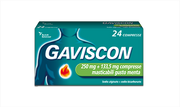 Gaviscon "250 mg + 133,5 mg compresse masticabili gusto menta"24 compresse"