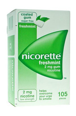 Nicorette gomme da masticare 2 mg - gusto menta forte - 105 gomme