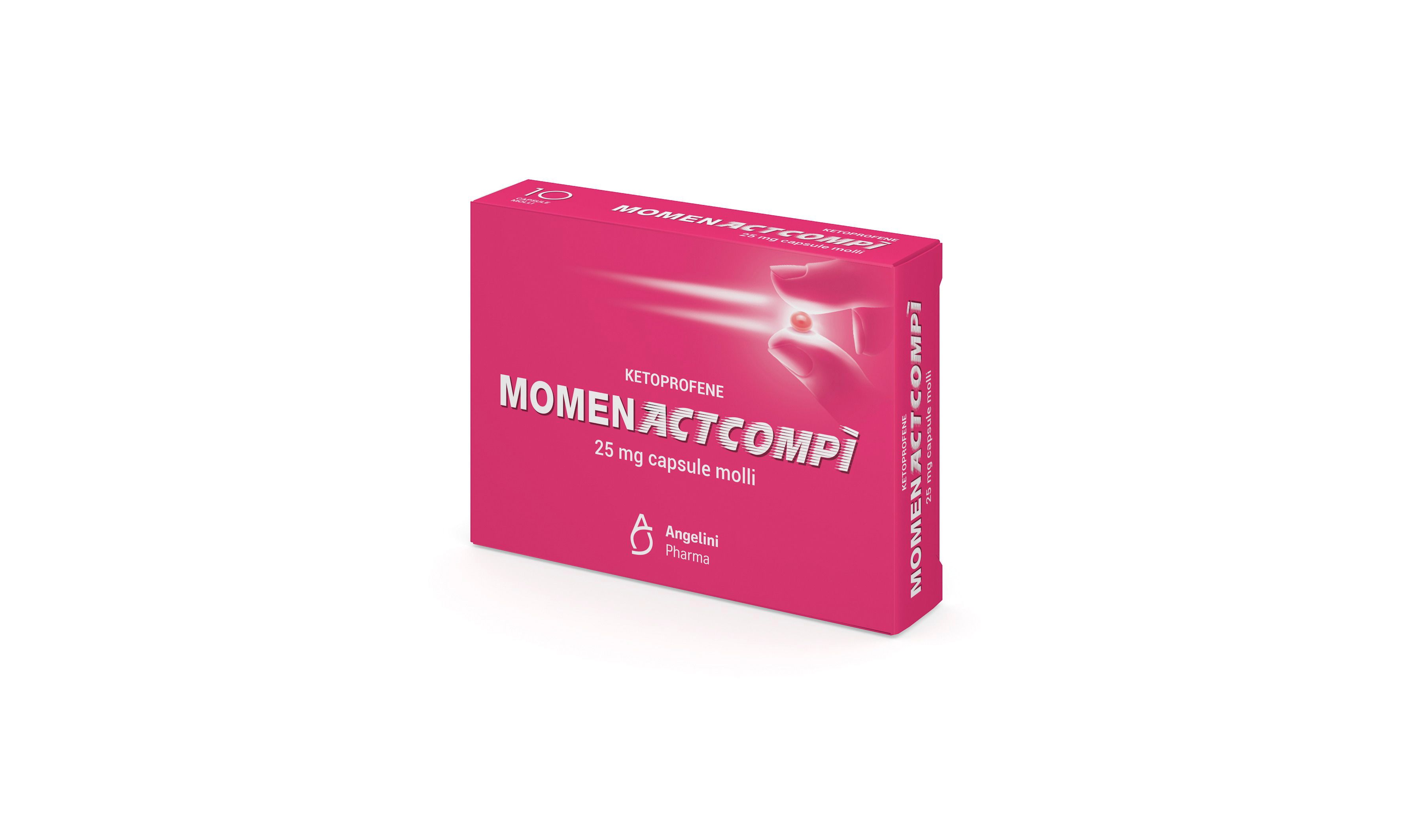 Momenactcomp&igrave; 25 mg capsule molli  ketoprofene