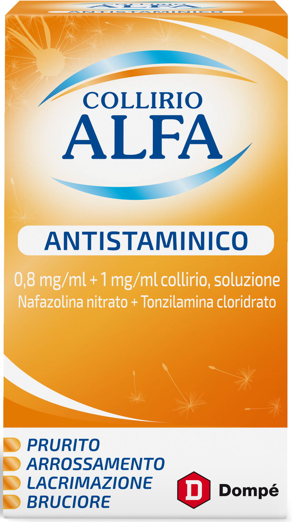 Collirio alfa antistaminico 0,8 mg/ml + 1 mg/ml collirio, soluzione   nafazolina nitrato e tonzilamina cloridrato