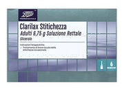 Clarilax stitichezza  adulti 6,75 g soluzione rettale  glicerolo