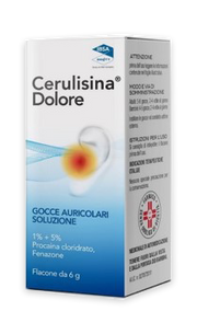 Cerulisina dolore 1% + 5% gocce auricolari, soluzione  procaina cloridrato e fenazone