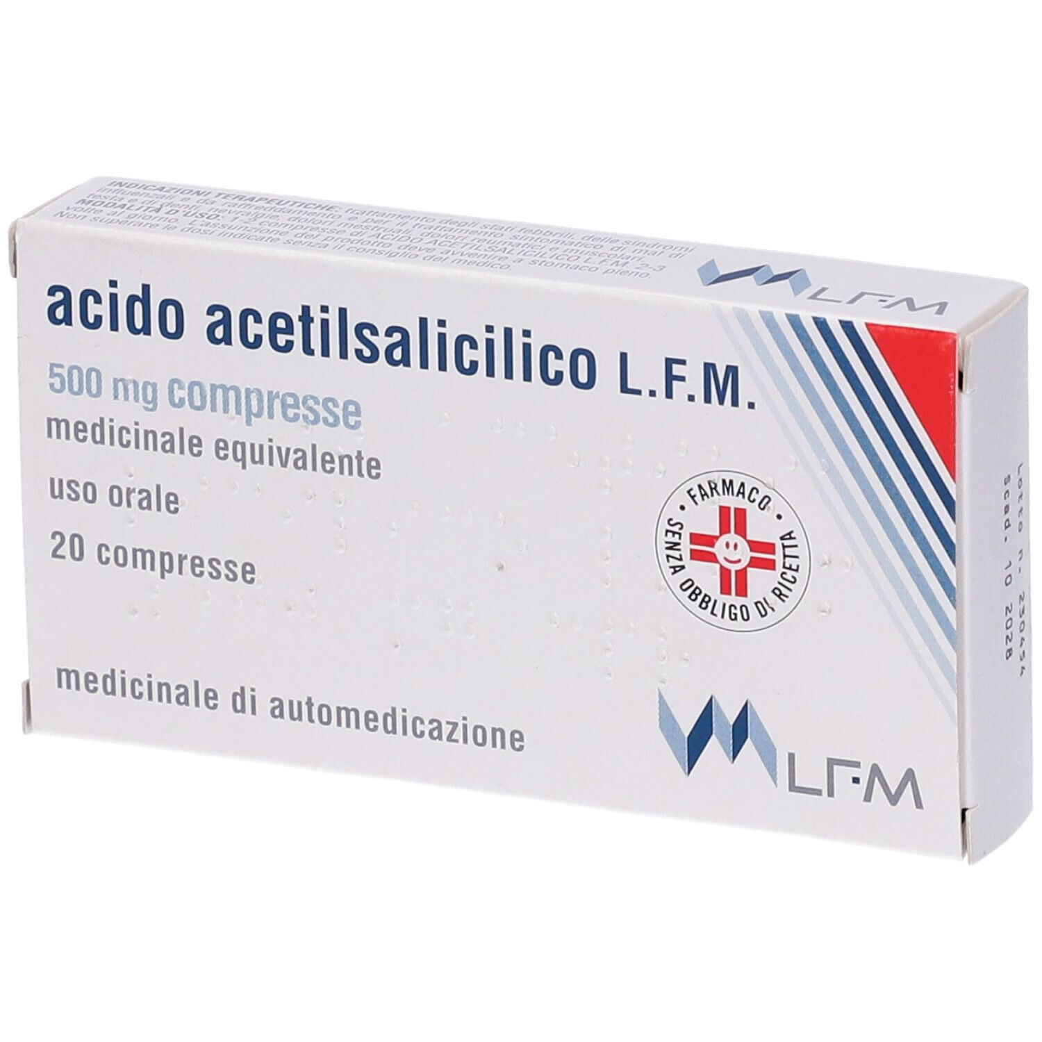Acido acetilsalicilico l.f.m. 500 mg compresse  acido acetilsalicilico