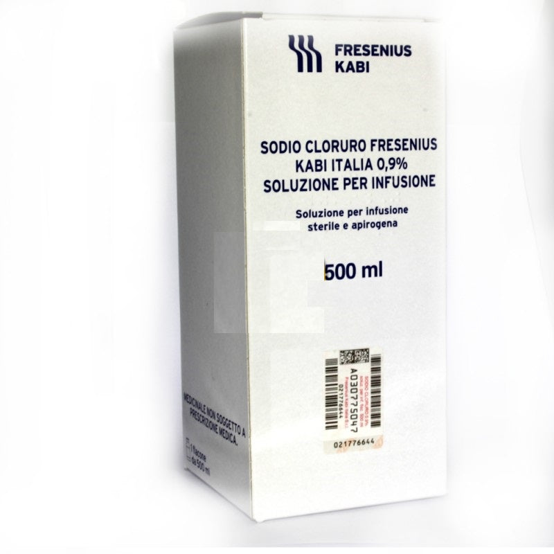 0,9 % soluzione per infusione 1 flaconcino in vetro 500 ml