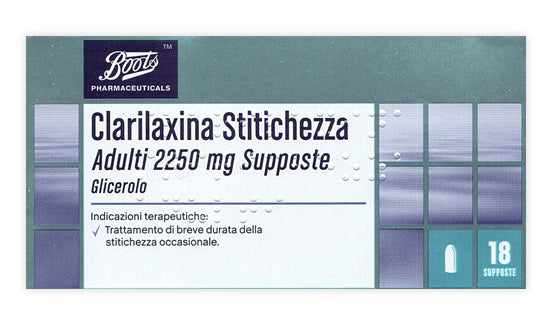 Clarilaxina stitichezza adulti 2250 mg supposte 18 supposte