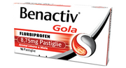 Benactiv gola 8,75 mg pastiglie gusto limone e miele  benactiv gola 8,75 mg pastiglie senza zucchero gusto arancia  flurbiprofene