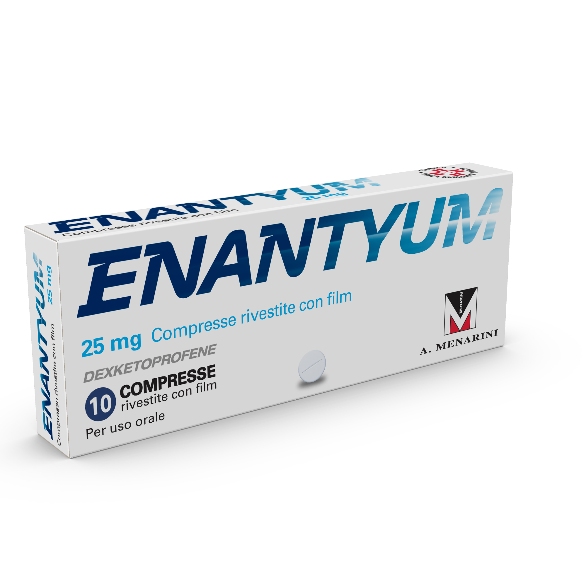 Enantyum 25 mg compresse rivestite con film  dexketoprofene