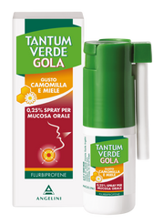 Tantum verde gola 0,25% spray per mucosa orale gusto camomilla e miele  flurbiprofene