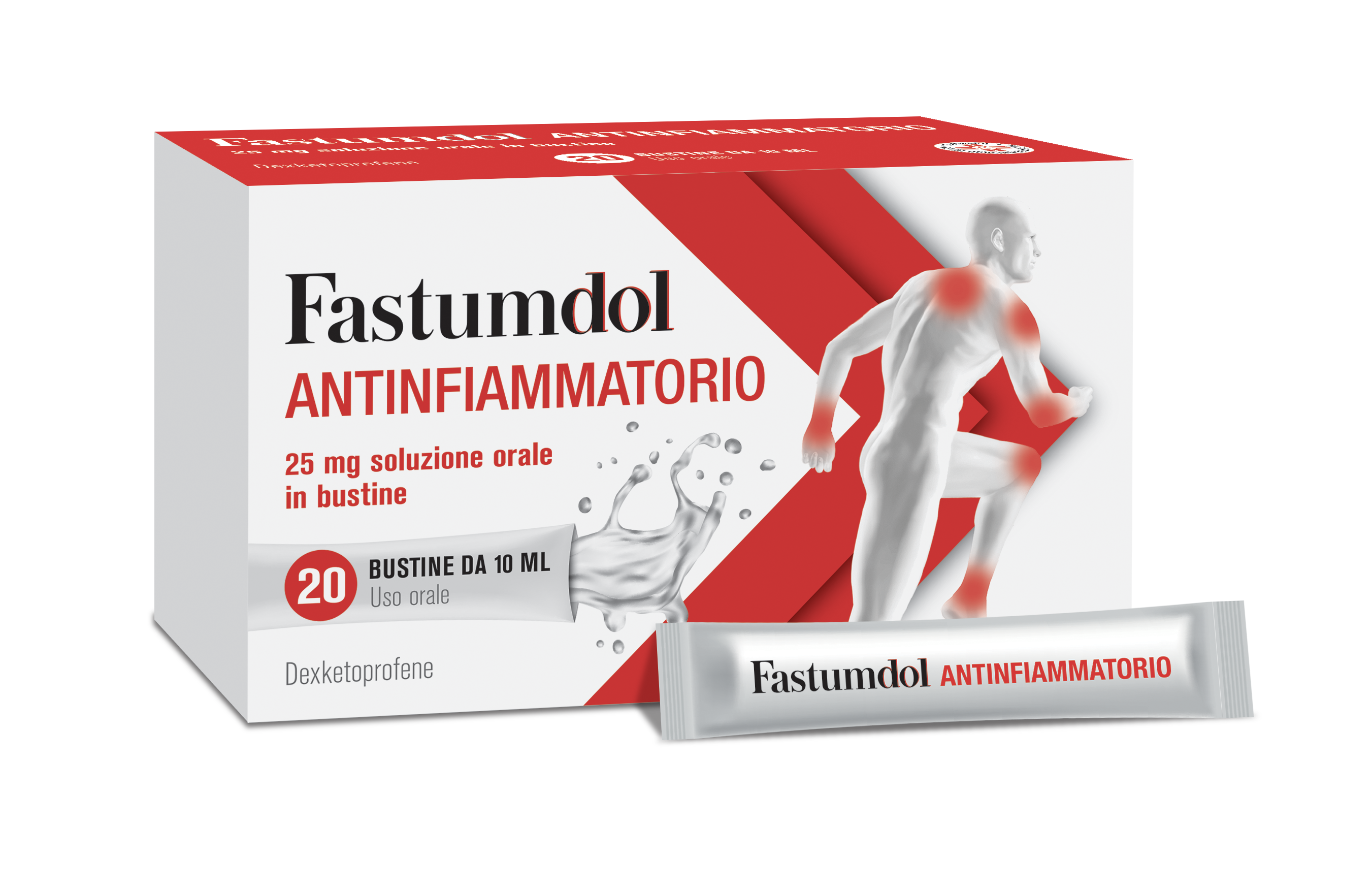 Fastumdol antinfiammatorio 25 mg soluzione orale in bustina   dexketoprofene