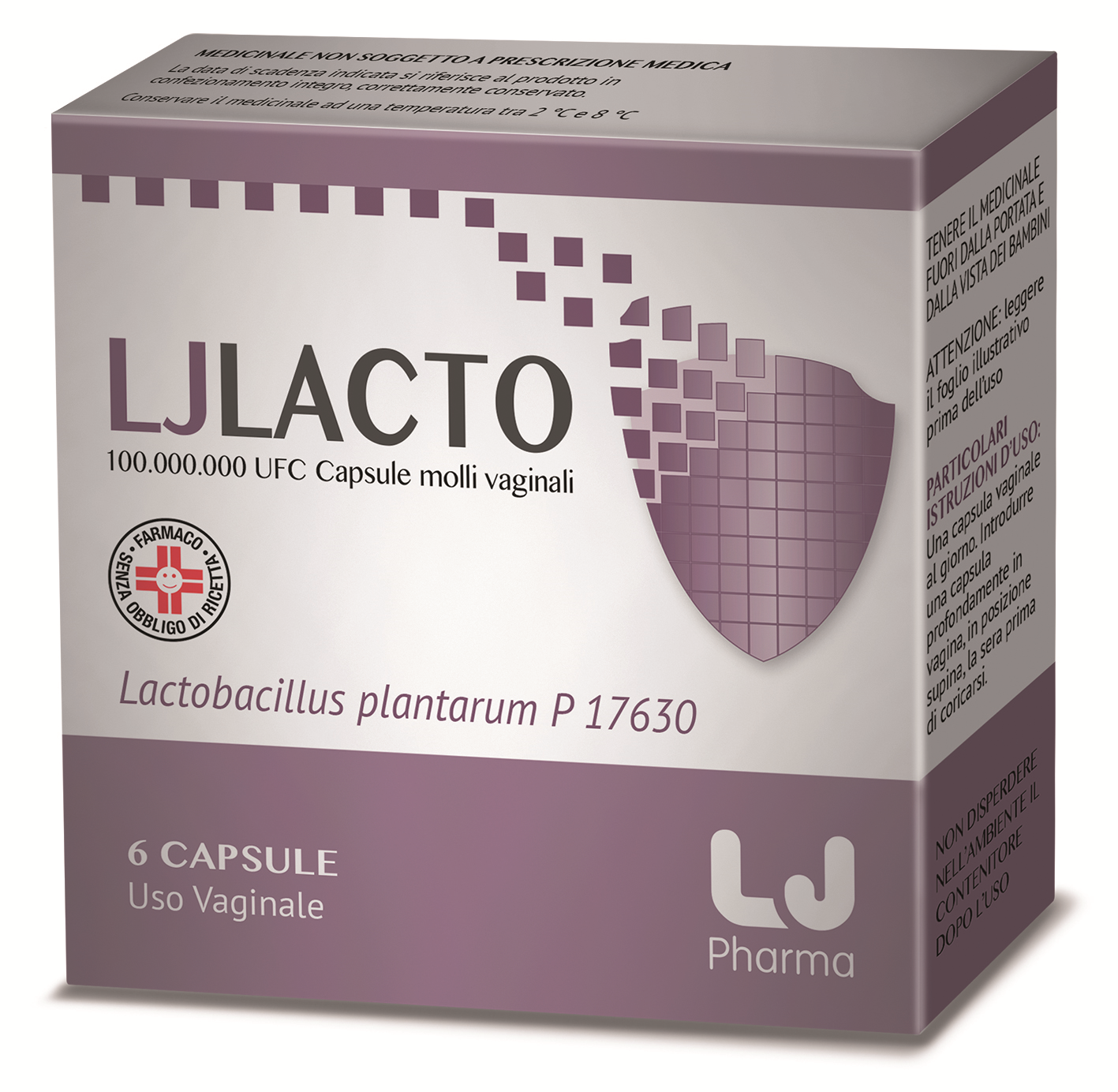 Ljlacto 100.000.000 ufc capsule molli vaginali  lactobacillus plantarum p 17630