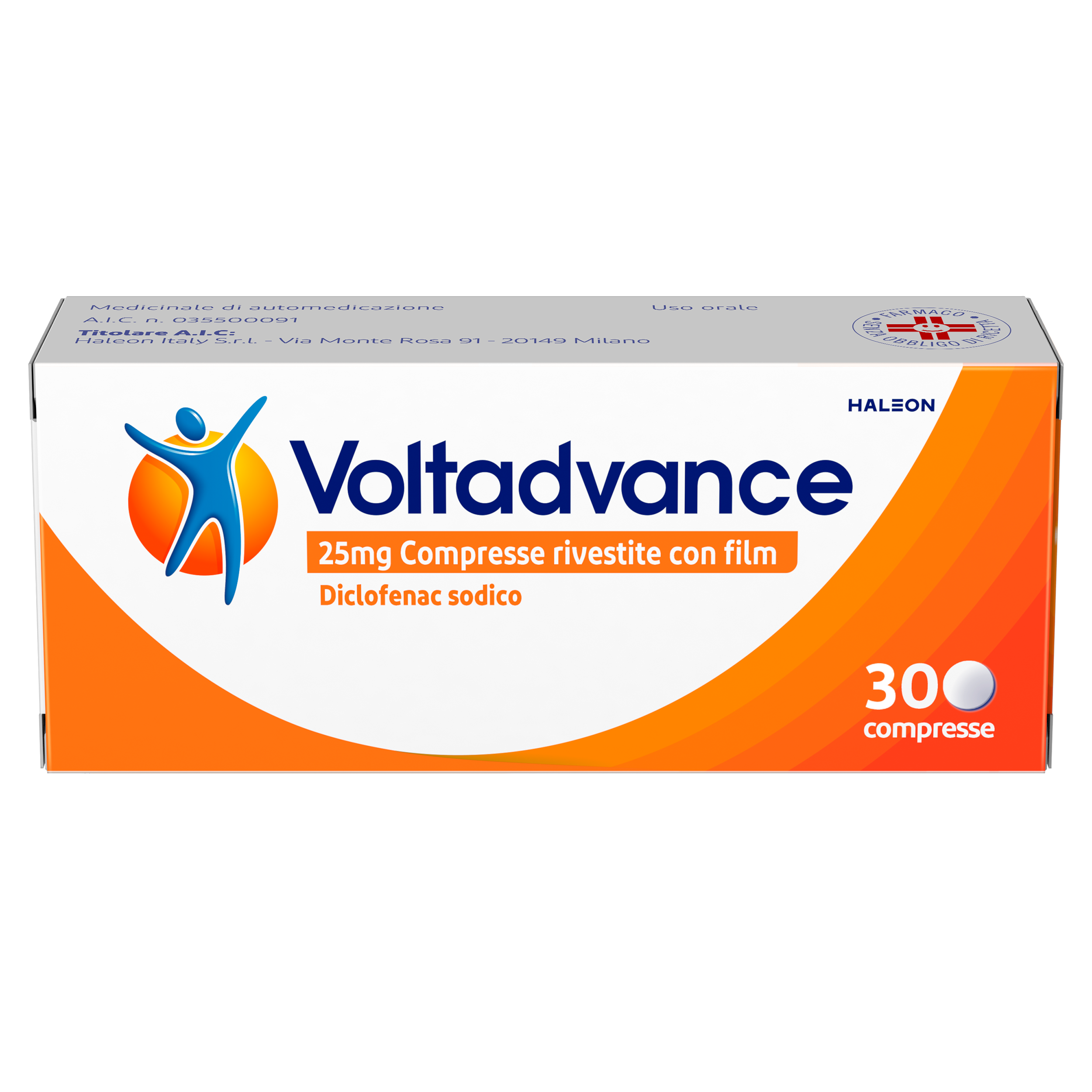 Voltadvance 25 mg compresse rivestite con film  voltadvance 25 mg polvere per soluzione orale  diclofenac sodico