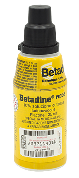 Betadine 10% soluzione cutanea  iodopovidone