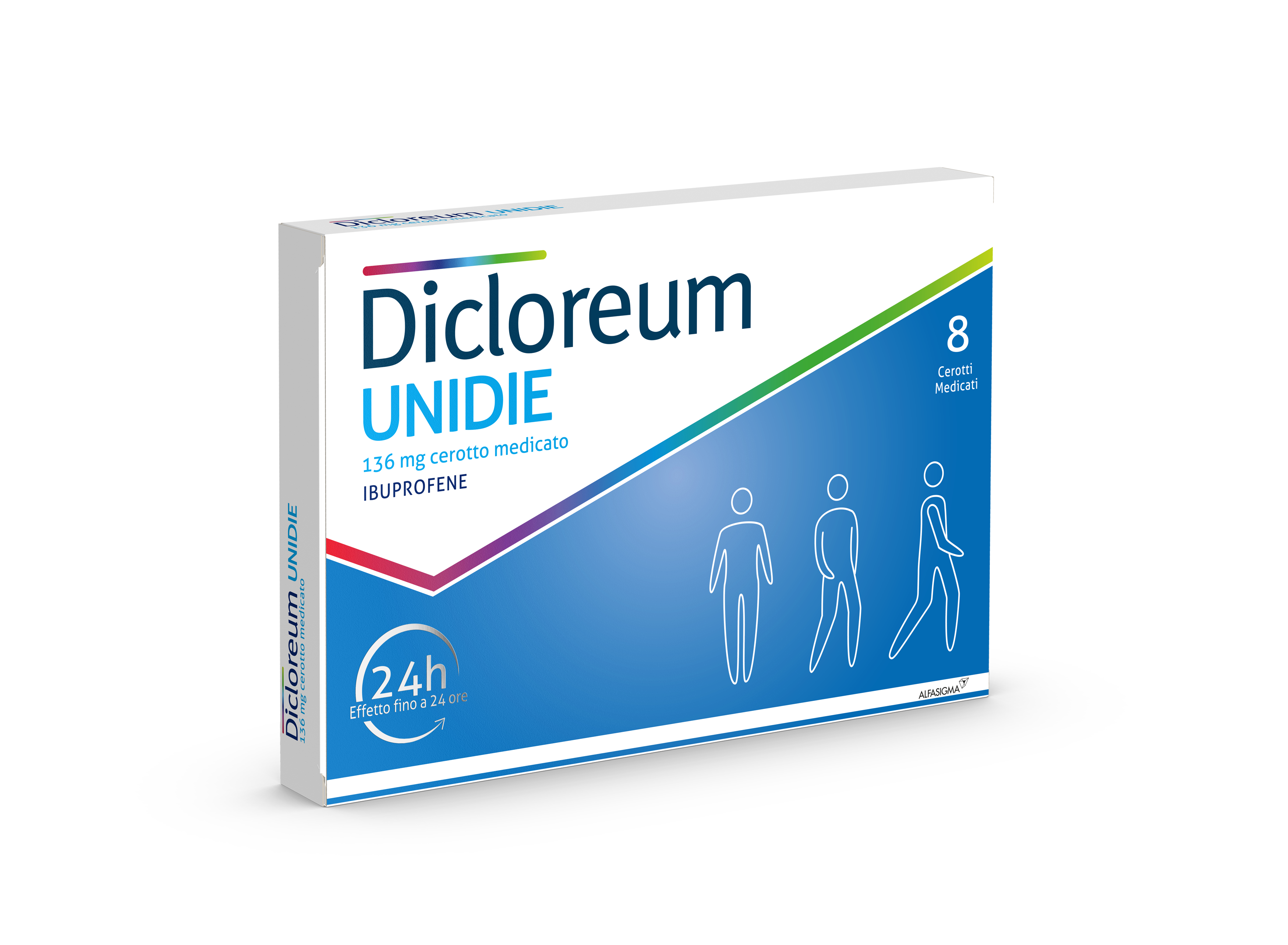 Dicloreum unidie 136 mg cerotto medicato  ibuprofene