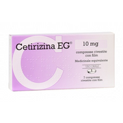 Cetirizina eg 10 mg compresse rivestite con film  medicinale equivalente