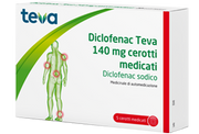 Diclofenac teva 140 mg cerotti medicati  diclofenac sodico