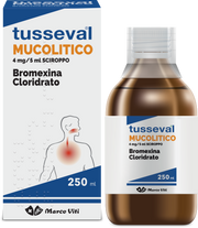 Tusseval mucolitico 4 mg/5 ml sciroppo  bromexina cloridrato