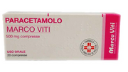 Paracetamolo marco viti 500 mg compresse  paracetamolo