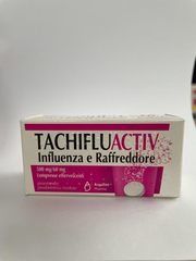 Tachifluactiv influenza e raffreddore 500 mg/60 mg compresse effervescenti  paracetamolo/pseudoefedrina cloridrato