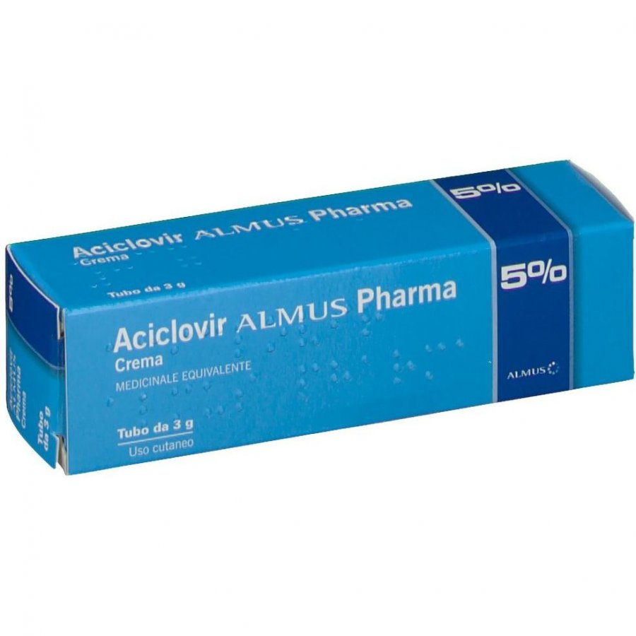 Aciclovir almus pharma 5% crema  medicinale equivalente