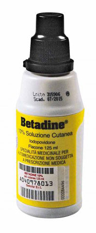 Betadine 10% soluzione cutanea  iodopovidone