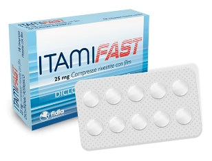 Itamifast 25 mg compresse rivestite con film  diclofenac potassico