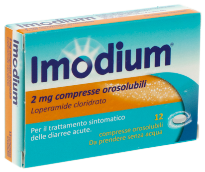 Imodium 2 mg compresse orosolubili  loperamide cloridrato