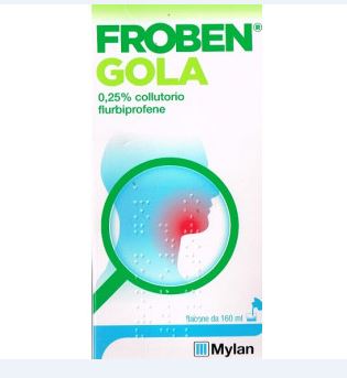 Froben gola 250mg/100ml collutorio  per mucosa orale  flurbiprofene