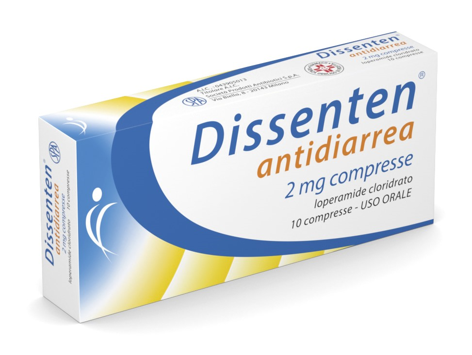 Dissenten antidiarrea 2 mg compresse  loperamide