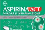 Aspirinaact dolore e infiammazione 1000 mg compresse rivestite  acido acetilsalicilico