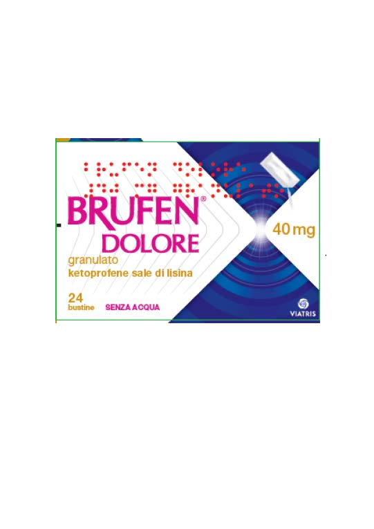 Brufen dolore 40 mg granulato  ketoprofene sale di lisina