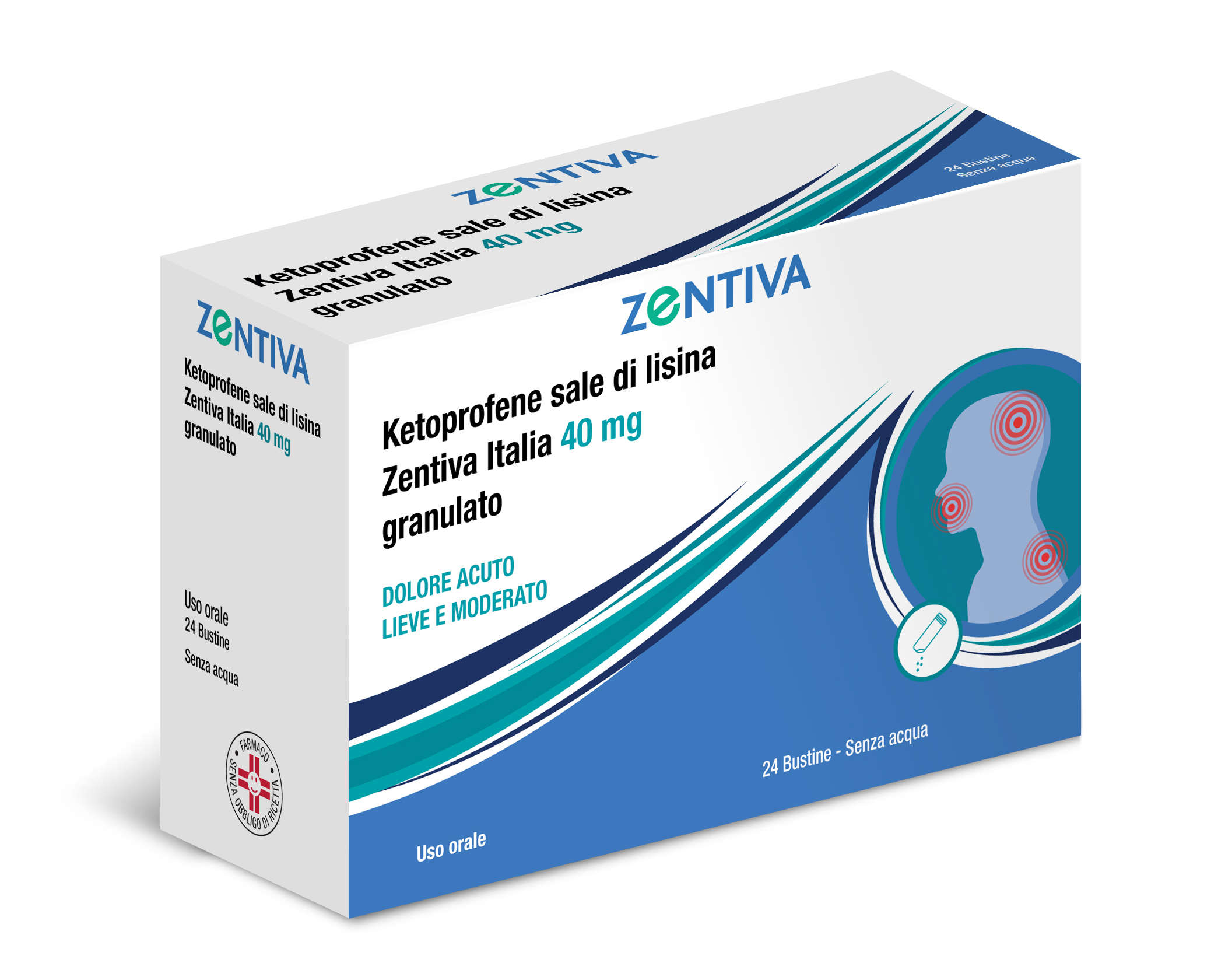 Ketoprofene sale di lisina zentiva italia 40 mg granulato  ketoprofene sale di lisina