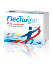 Flectorgo 12,5 mg capsule molli flectorgo 25 mg capsule molli diclofenac epolamina  medicinale equivalente