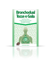 Bronchodual tosse e gola pastiglie molli  estratto secco di timo, estratto secco di radice di altea