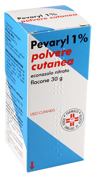Pevaryl 1% polvere cutanea econazolo nitrato