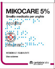 Mikocare 5% smalto medicato per unghie  amorolfina  medicinale equivalente