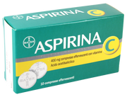 Aspirina 400 mg compresse effervescenti con vitamina c  acido acetilsalicilico + acido ascorbico