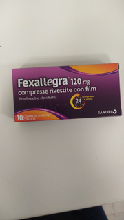 Fexallegra 120 mg  compresse rivestite con film  fexofenadina cloridrato