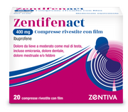 Zentifenact 200 mg compresse rivestite con film  zentifenact 400 mg compresse rivestite con film  ibuprofene  medicinale equivalente