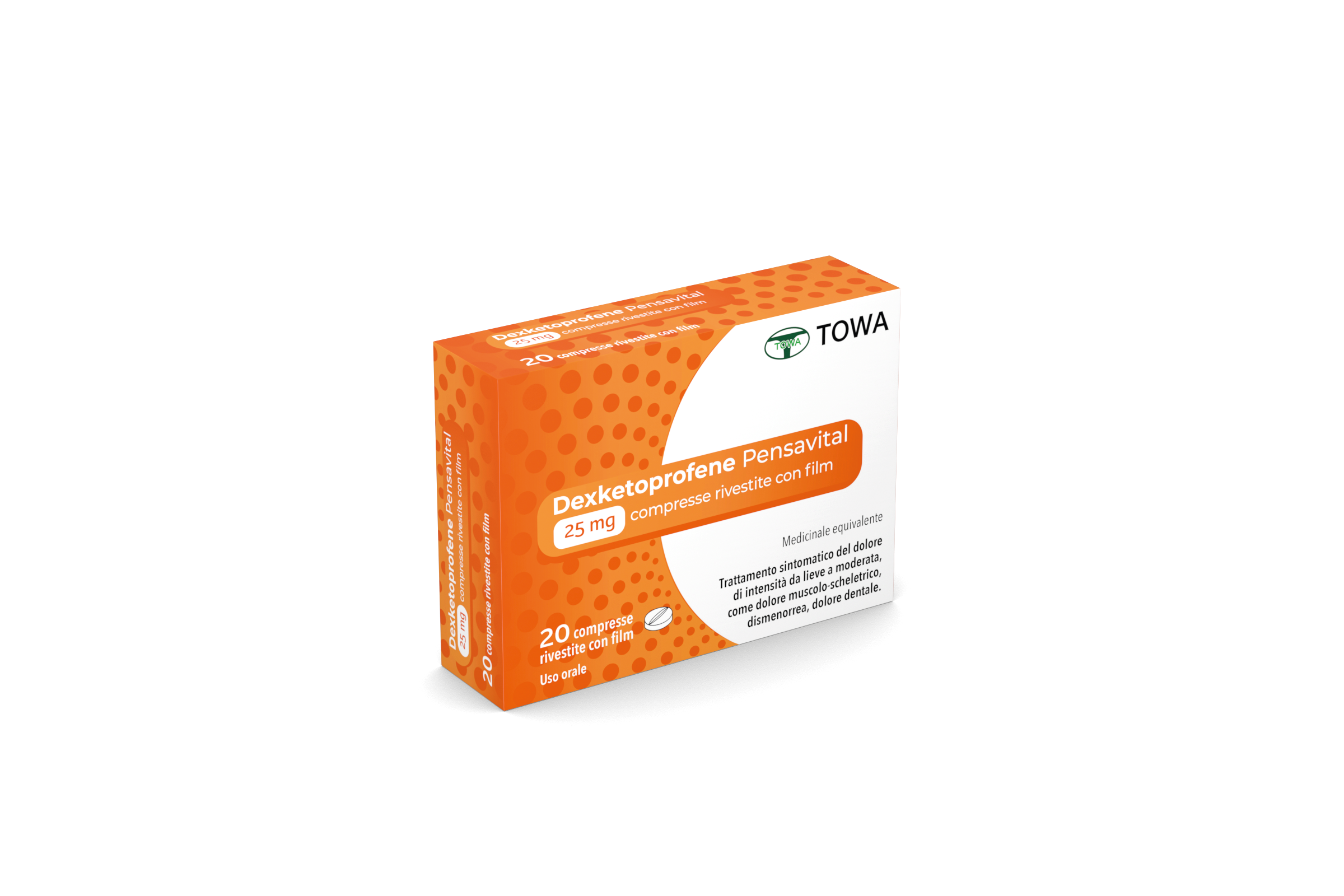 25 mg compresse rivestite con film 20 compresse in blister pvc-pvdc/al