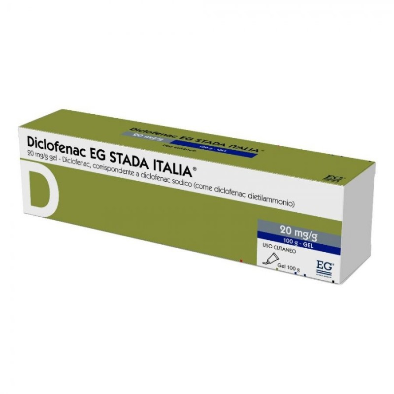 Diclofenac eg 20 mg/g gel 1 tubo in al da 100 g