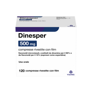 Dinesper 500 mg compresse rivestite con film 120 compresse in blister al/pvc