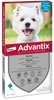 Advantix spot on*6pip 4-10kg